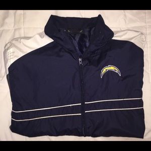 Men's San Diego Charger Full Zip Wind Breaker